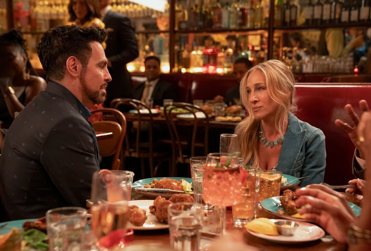 Mario Cantone and Sarah Jessica Parker in "And Just Like That..." (Craig Blankenhorn/Max)